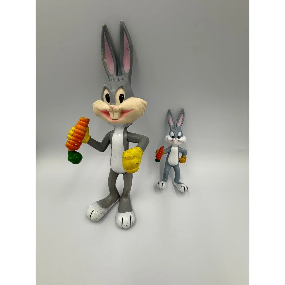 Vintage Dakin Bugs‎ Bunny Action Figure 70's Grey Looney Tunes Lot 2